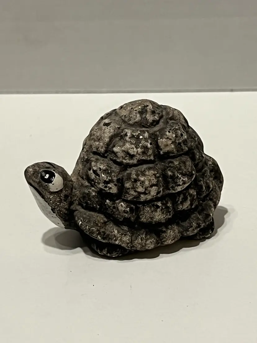 Vtg Enesco Hand Painted Ceramic Turtle Tortoise Figurine