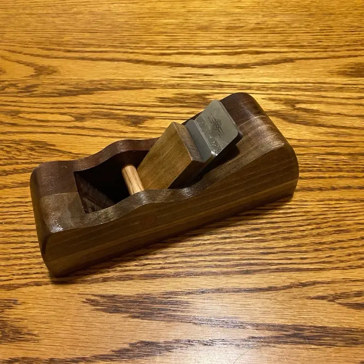 Wooden Block Plane and Hock Blade Set