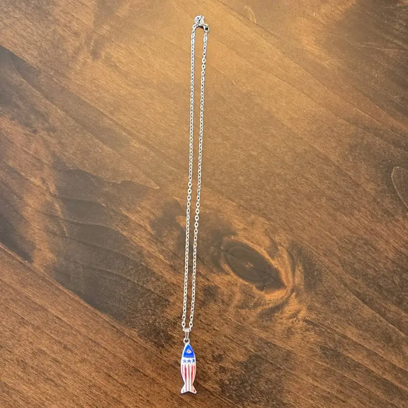 #08 Handmade Fish Charm Necklace