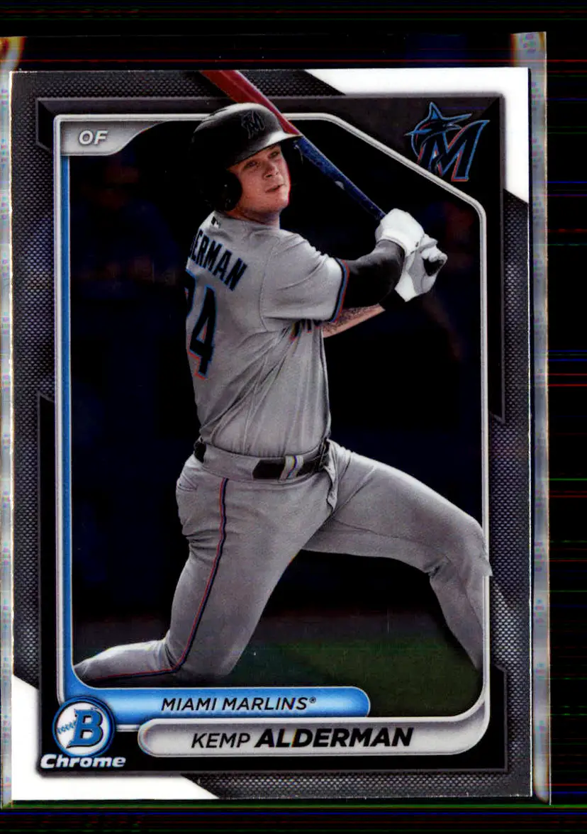 Kemp Alderman 2024 Bowman Chrome Chrome Prospects #BCP-82 - Miami Marlins - (147-152)
