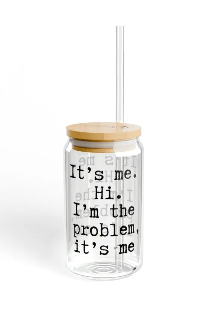 Midnights 16oz Glass Sipper Cup, With Lid & Straw