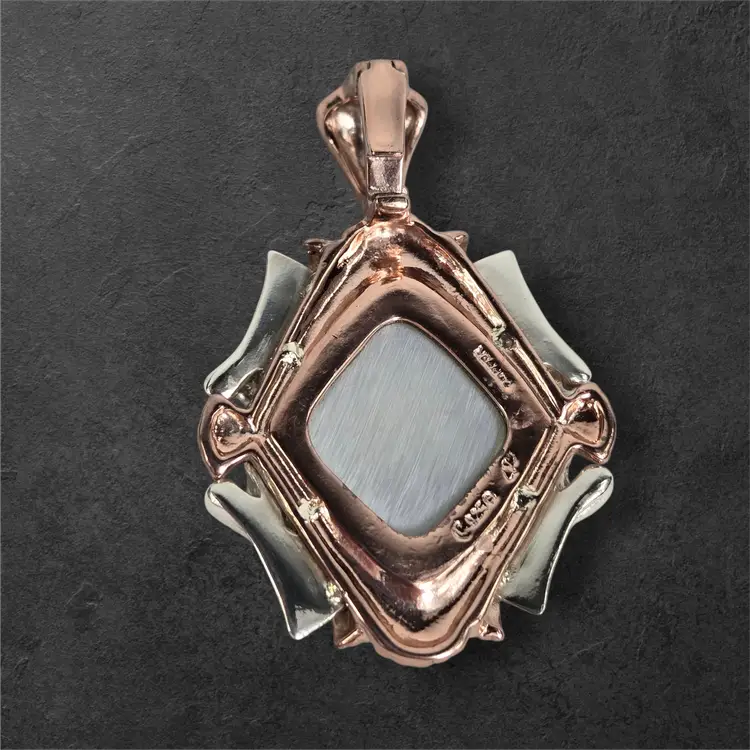 Carolyn Pollack Multi inlay Stone Sterling Copper Pendant