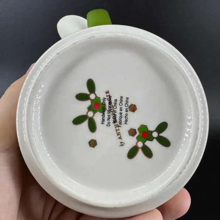 Anthropology Letter P Christmas Mug