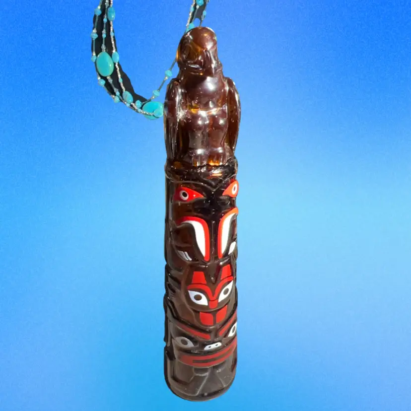 Vintage Avon Forum Pole Aftershave Bottle Empty 1970s, Tiki Bar Decor