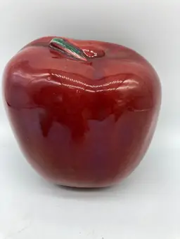 Red Apple Ceramic Wall Pocket made by Miramar of California 1956 #641
