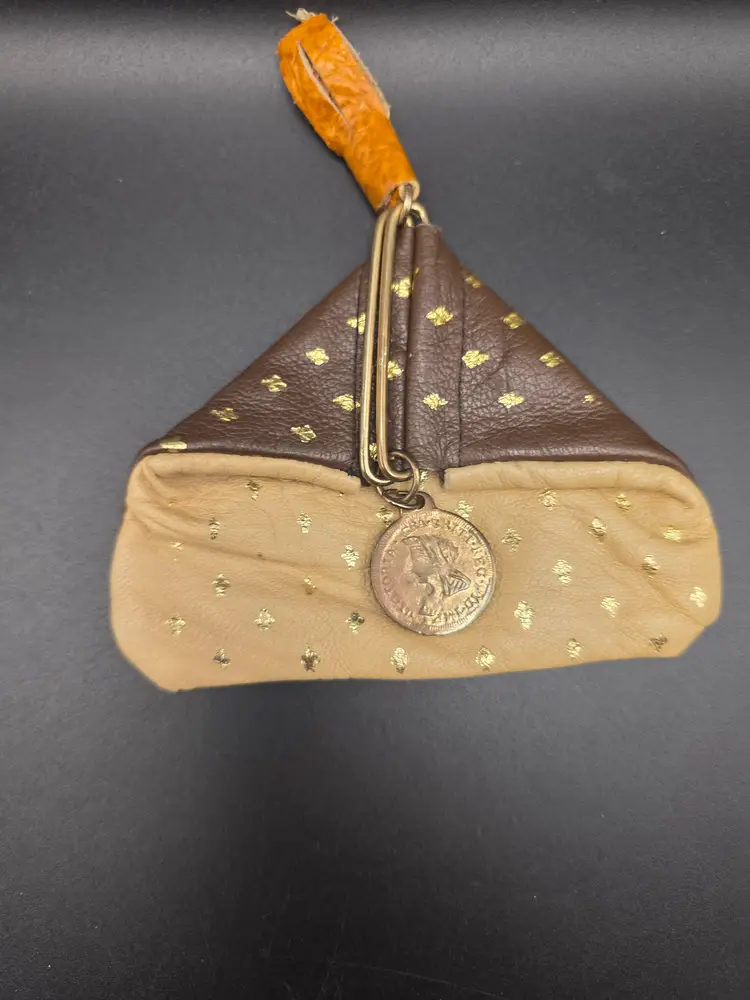 Vintage Leather coin purse from Italy