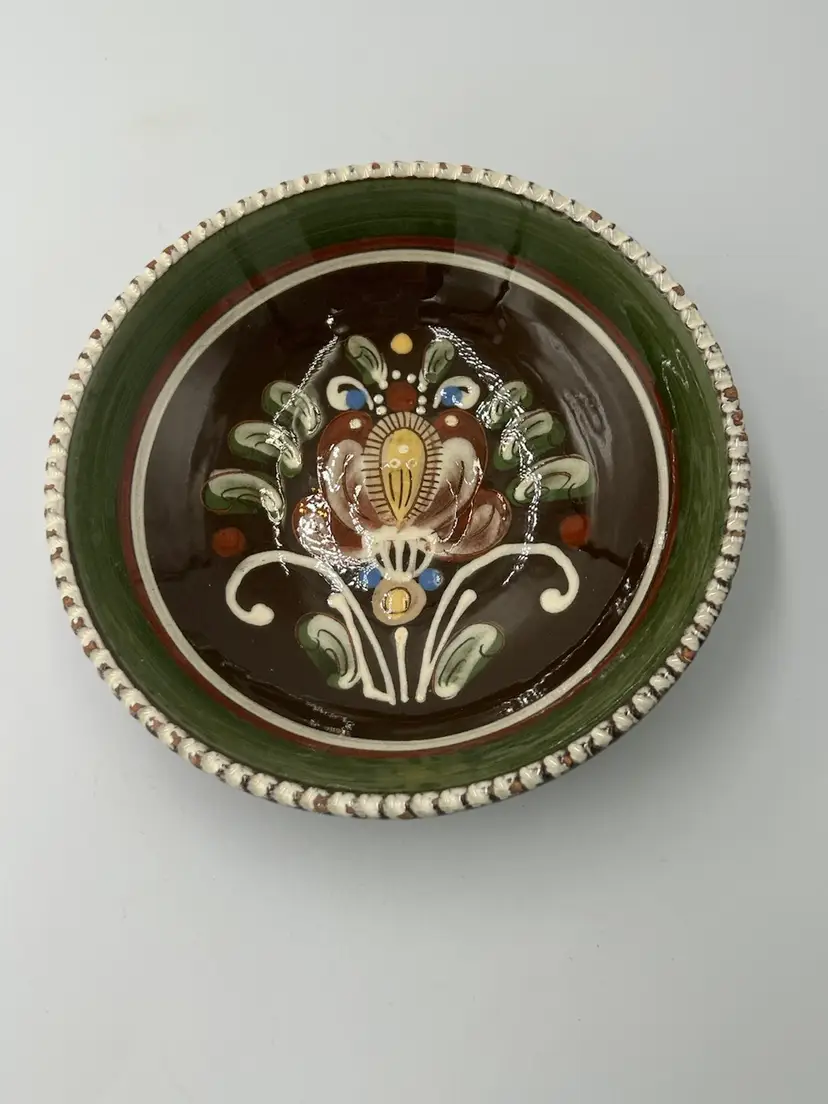 Vintage Hugo Biel Handmade Ceramic Dish Switzerland