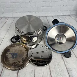 Kuhn Rikon Duromatic 5L Pressure Cooker 18/10 30408 Steamer Heat Retain Base