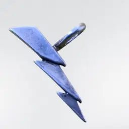 #27 Sterling Lightning Bolt Charm .75”