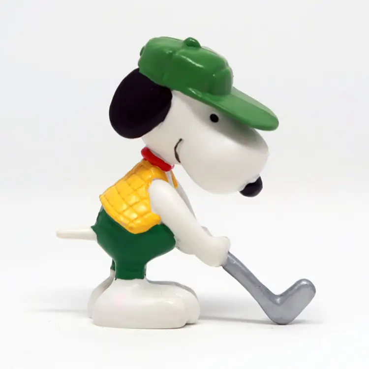 Golfing Snoopy PVC figurine - Peanuts Comic Strip