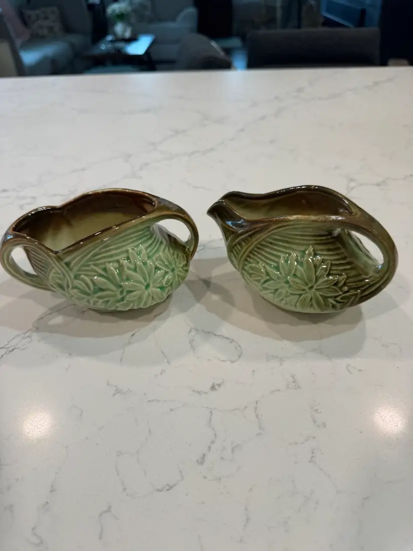 McCoy Pottery Cream And Sugar