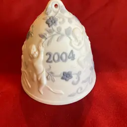 26. VTG 2004 Lladro Bisque Bell Ornament