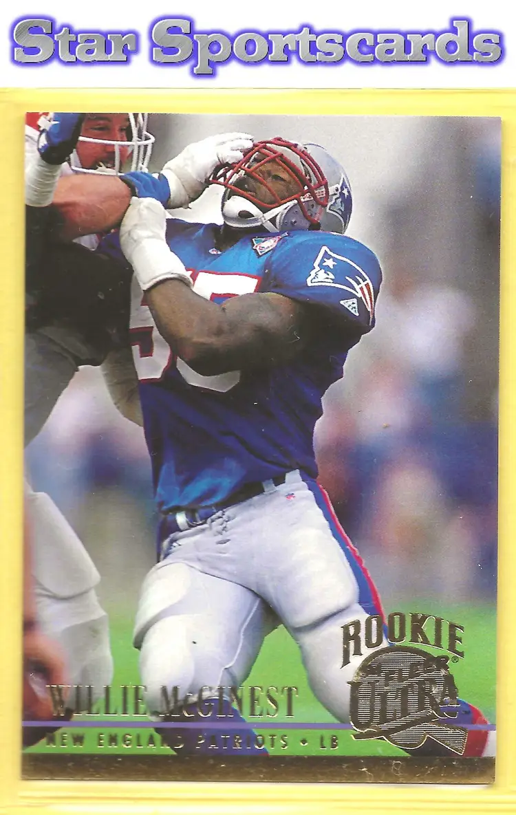 1994 Ultra #452 Willie McGinest RC New England Patriots Rookie