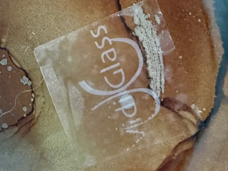 2 Vintage Vidi Glass Hand Blown Hand Painted,  In Naples, Italy