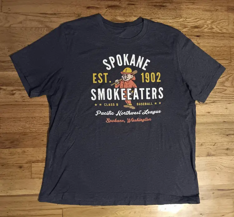vintage style Spokane Smoke Eaters t-shirt Indians minor league baseball 1902