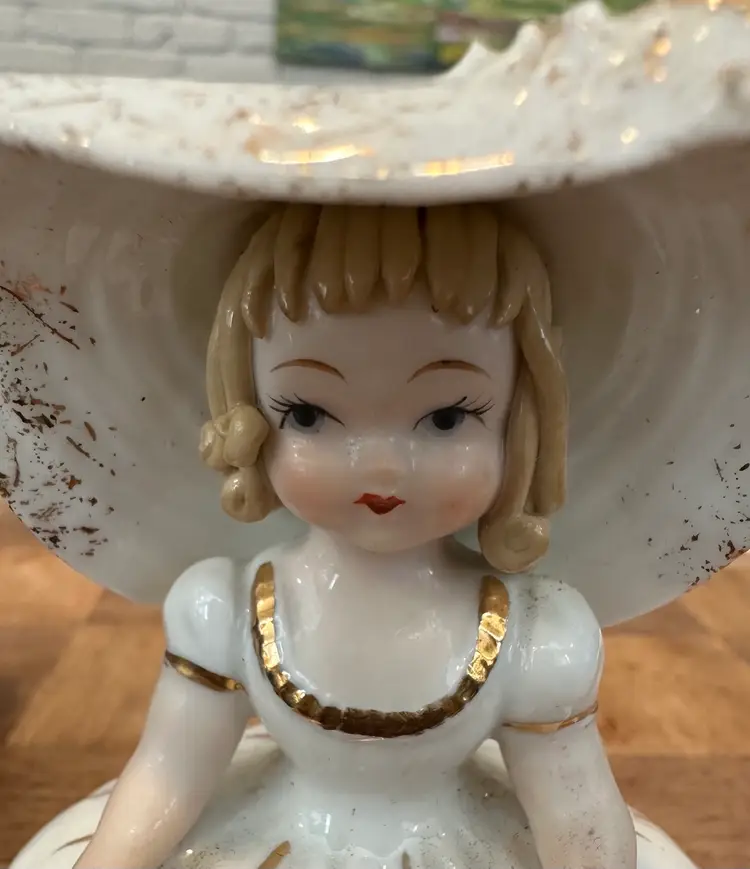 Lefton Mary Mary Quite Contrary KW 1052 Sweet Face Pink Southern Belle