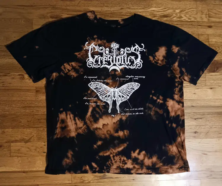 Greylotus Dawnfall tie dye t-shirt concert progressive death metal Black Sabbath