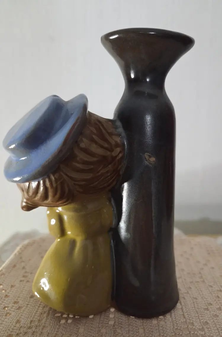 Hankyu Inc Red Clay Pottery Girl Vase