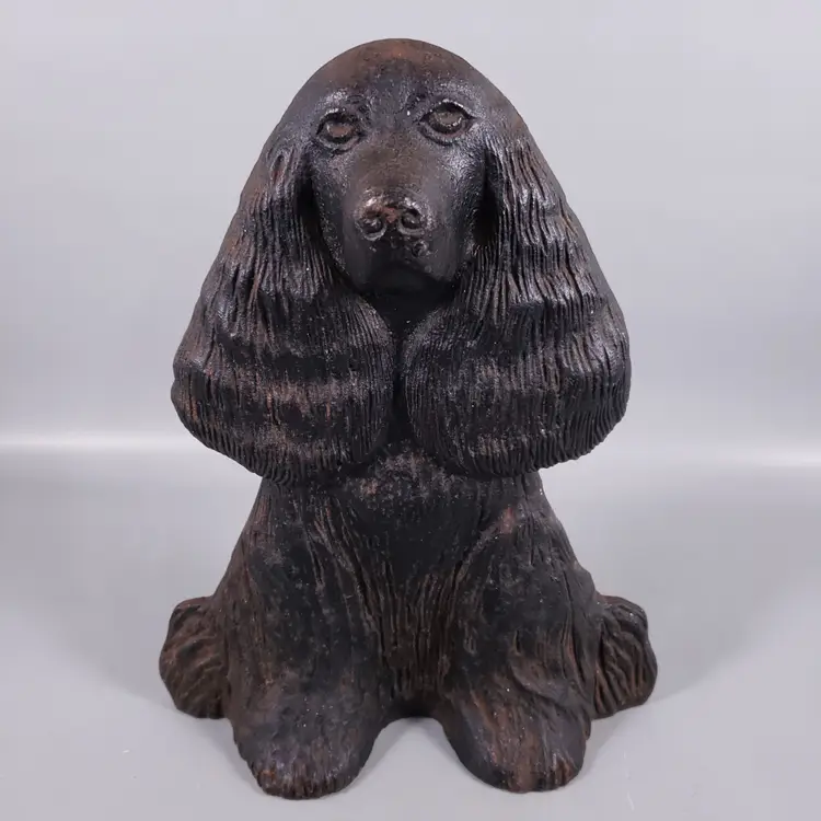Vintage METALCRAFTERS VA 1949 DREAM BOY Cast Iron Dog Cocker Spaniel DOORSTOP