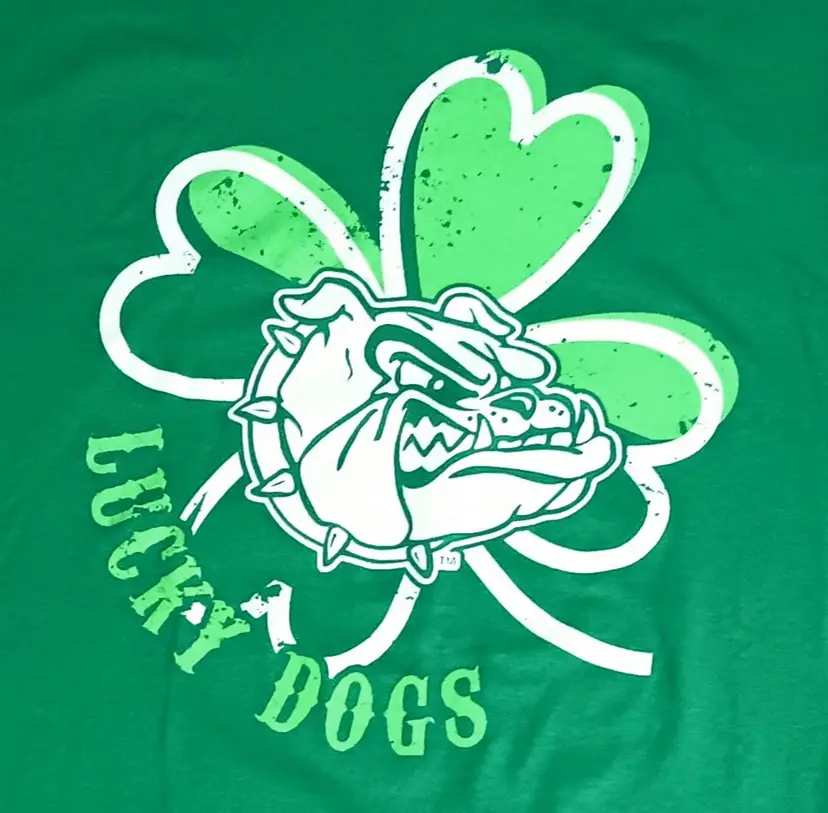 Georgia Bulldogs Lucky Irish t-shirt football NEW nwt Gonzaga basketball college