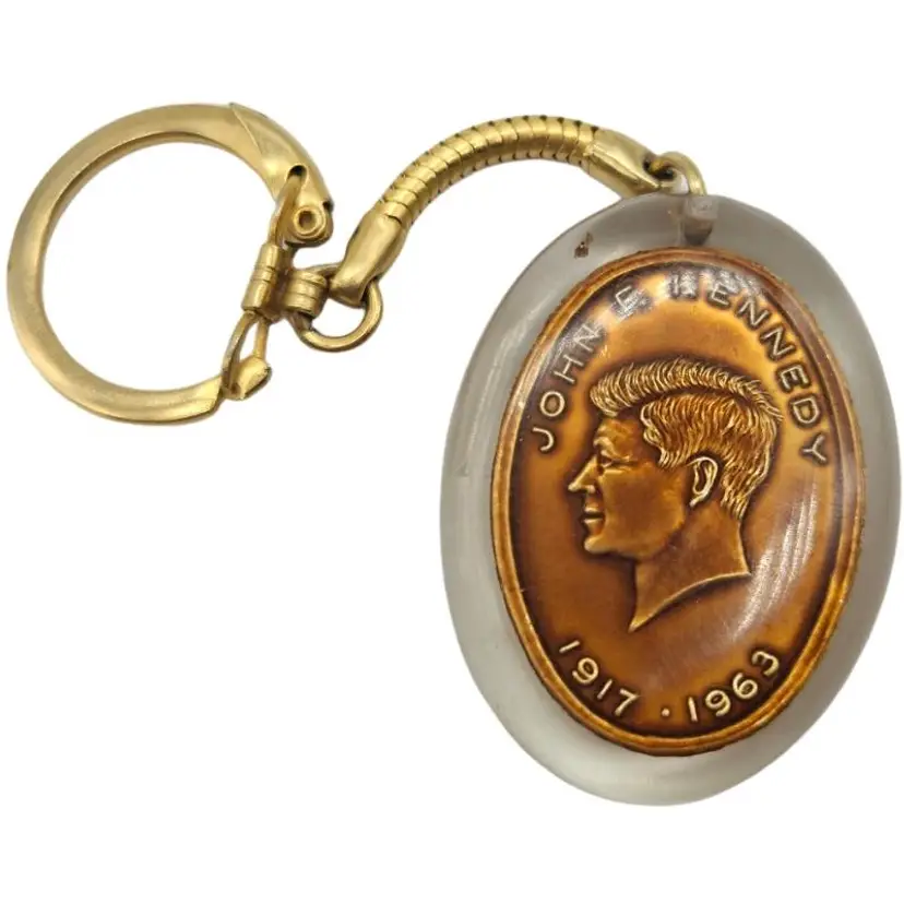 Vintage JFK & RFK Cameo Commemorative Key Holder