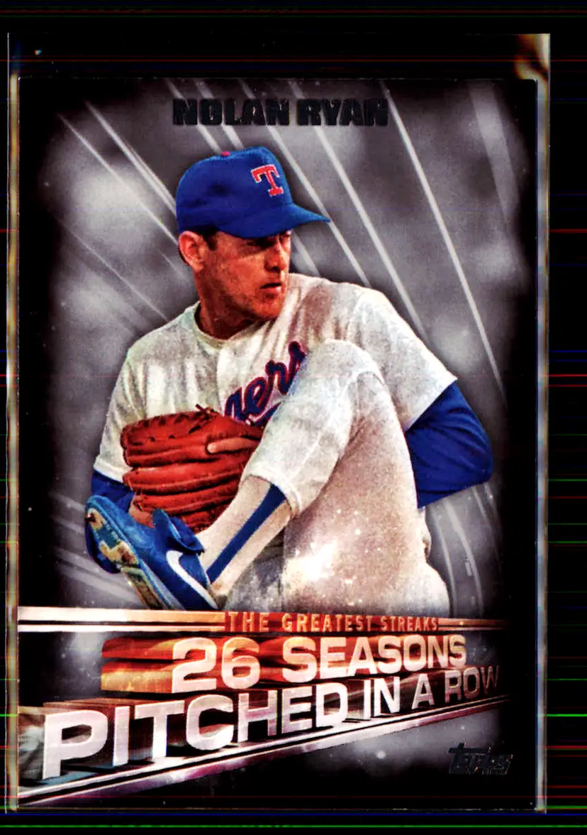 Nolan Ryan 2016 Topps The Greatest Streaks #GS-08 - Texas Rangers - (147-367)