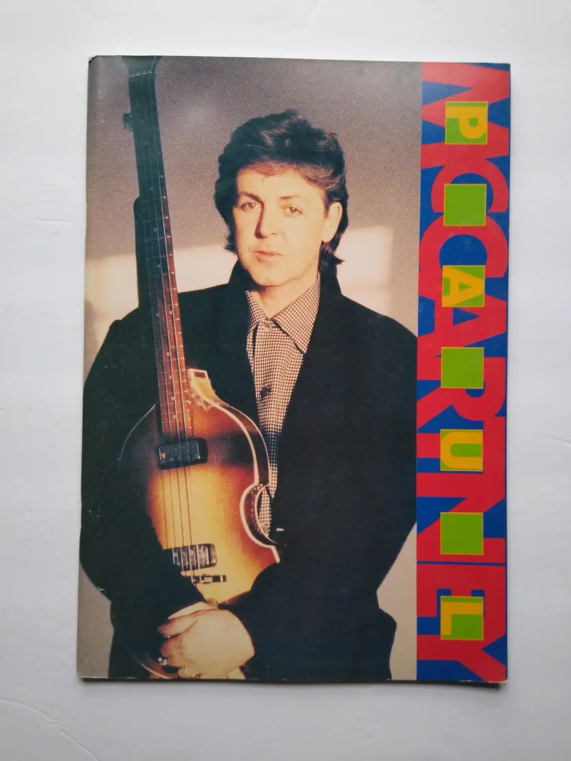 Paul McCartney 1989 World Tour Book Japan Text The Beatles History Poster Inside