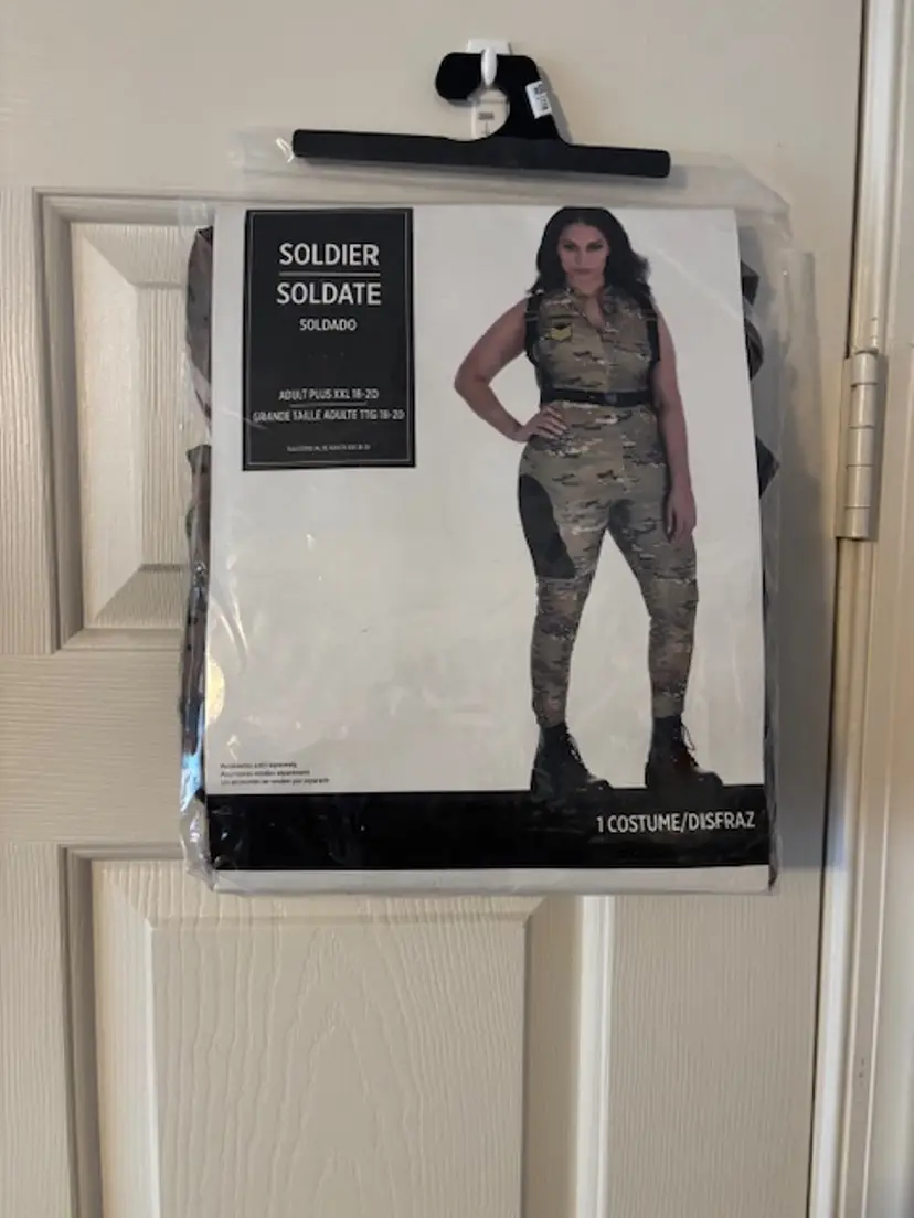 Costume: Women's XXL Soldier Suit - Includes Catsuit and Harness