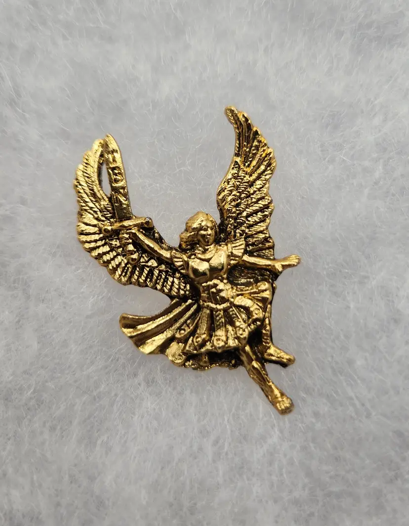 TBN Gold Tone Archangel Pin