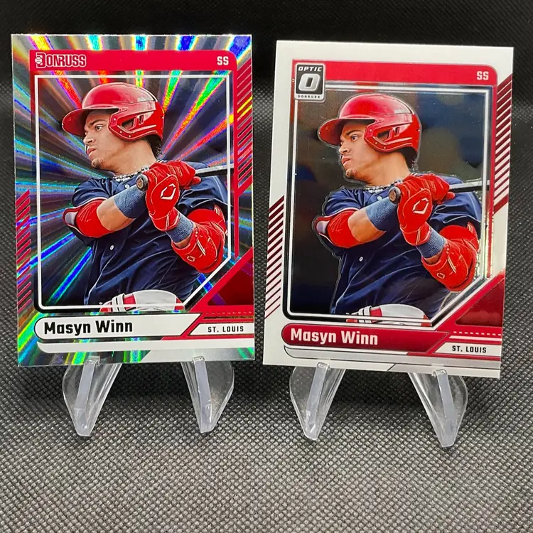 MASYN WINN 2024 Donruss RC Lot (2)- Laser Parallel & Optic- St. Louis Cardinals