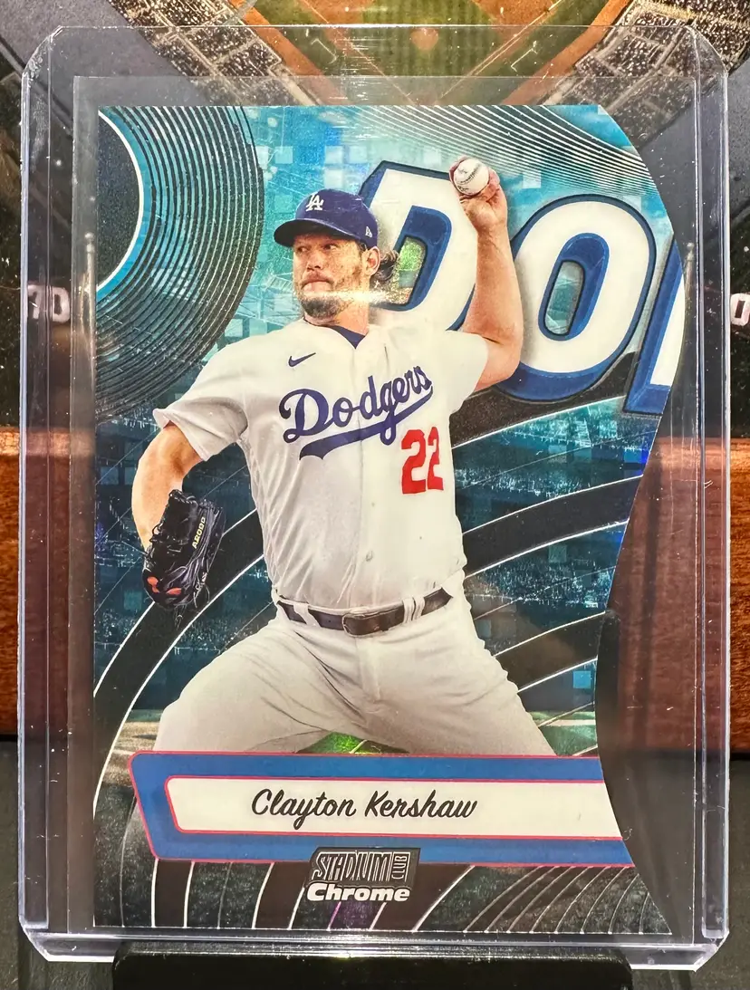 Clayton Kershaw Triumvirates Insert 2024 Stadium Club Chrome TRI-16 Los Angeles Dodgers