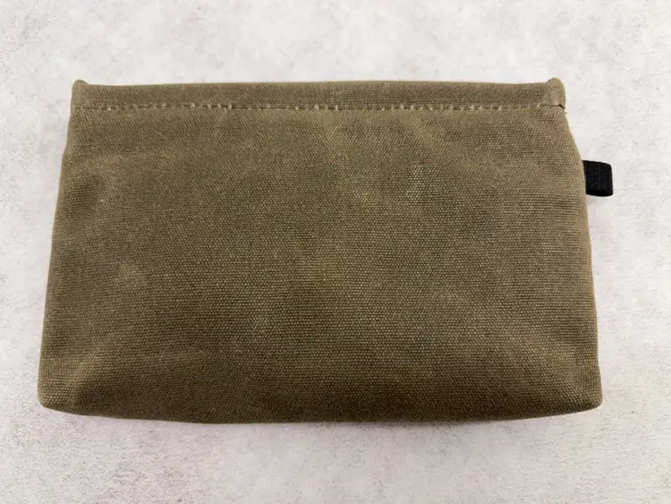 WaterField Designs Tech Pouch with Magnetic Closure – Waxed Canvas with Chocolate Accents