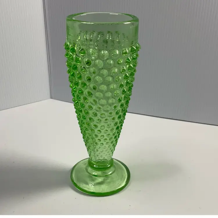 Smith Green Hobnail Vase
