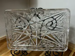 American brilliant Deep Cut Crystal Tray