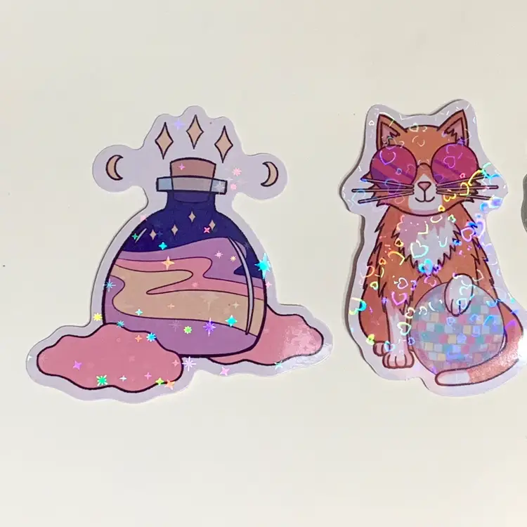 Magic Potion Sparkly Holographic Vinyl Sticker