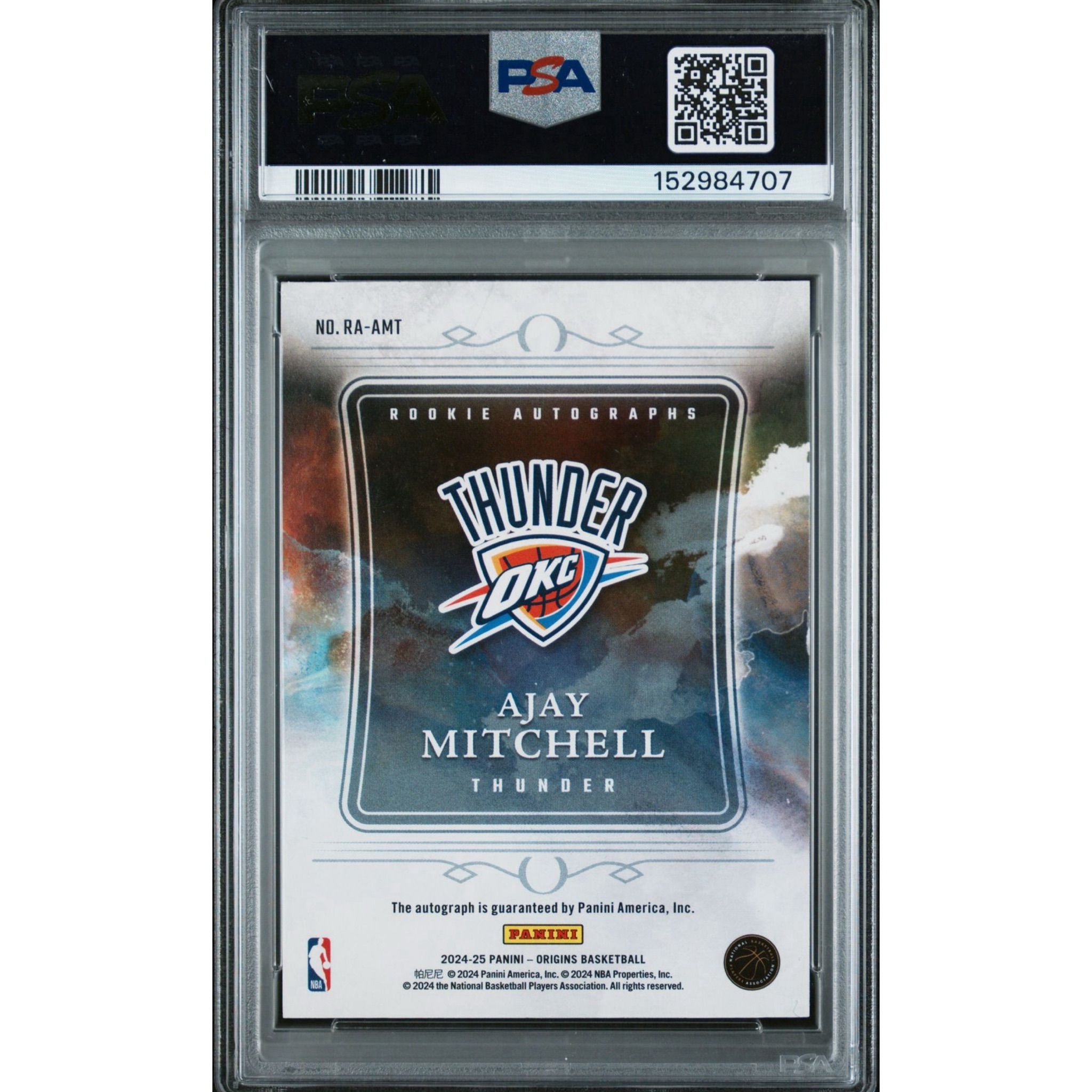 CHASING CARDBOARD · Ajay Mitchell Panini Origins Rookie Auto RC