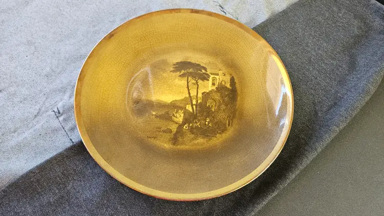 Royal Vistas Ware Vintage Dinner Collector's Plate Amalfi Italy Design Early 1900s