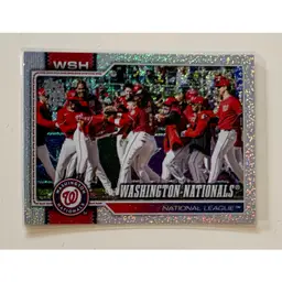Team Card Sandglitter Washington Nationals