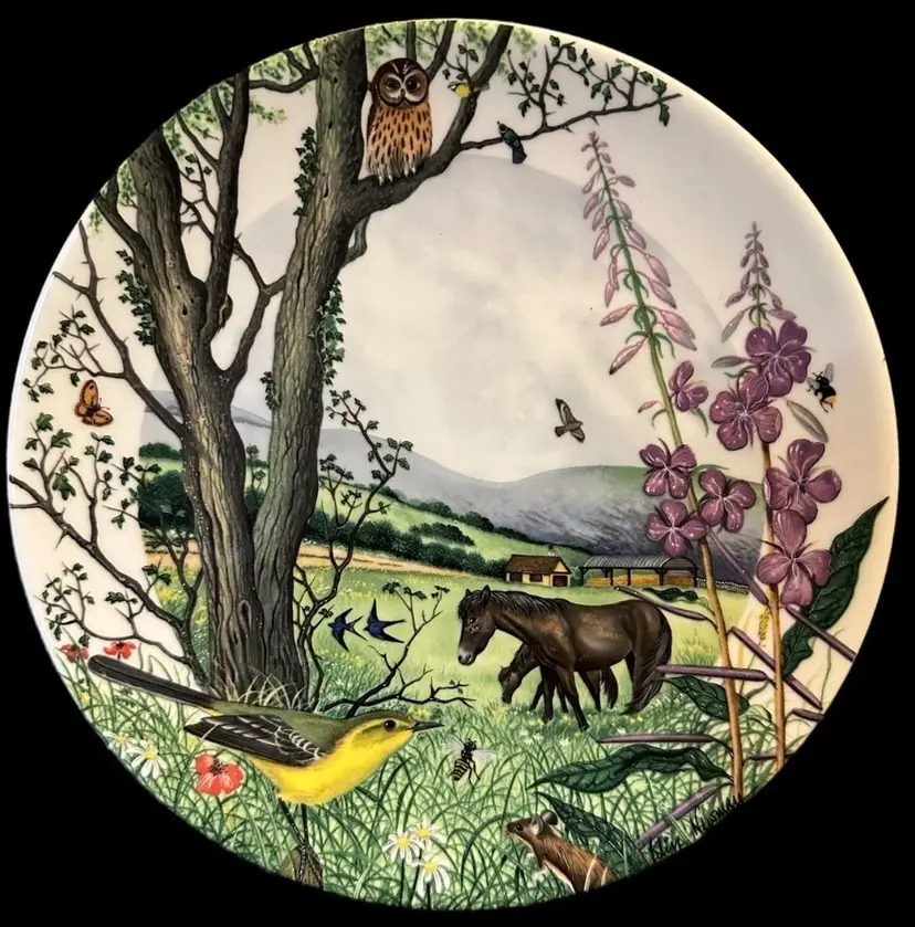 Wedgwood Colin Newman’s Country Panorama Collectible Plate “The Hayfield” -1988
