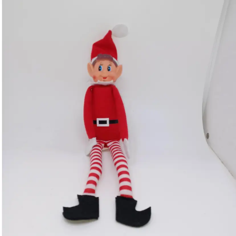 Toyland® Elves Behavin Badly 12 Inch Boy Elf Soft Toy with Long Legs, Soft Body & Vinyl Head - Christmas Novelty Toys