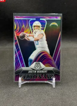 Justin Herbert 2025 Panini Mosaic Football Visionary Case Hit SP