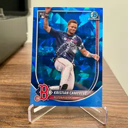 Kristian Campbell (Boston Red Sox) 2025 Bowman Chrome Sapphire Rookie Image Variation