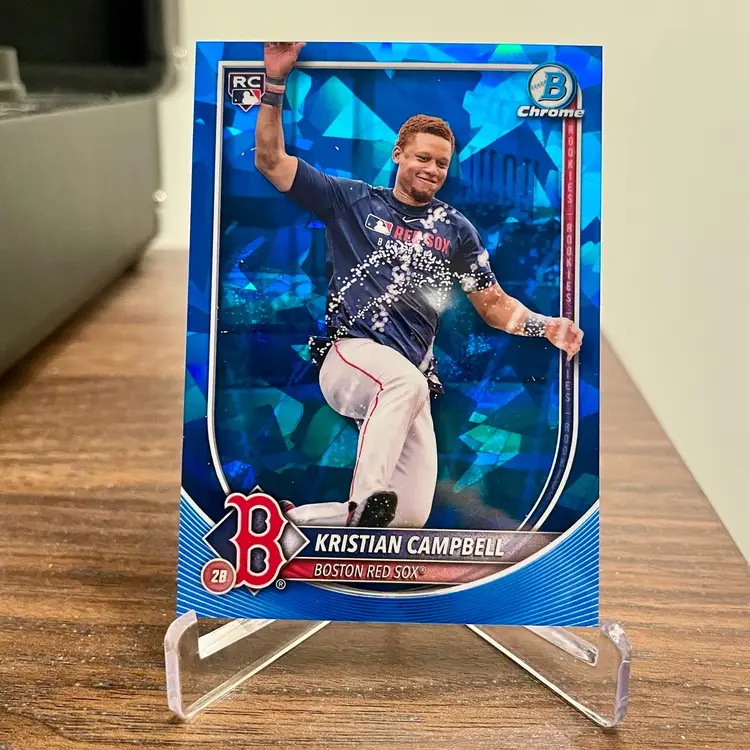 Kristian Campbell (Boston Red Sox) 2025 Bowman Chrome Sapphire Rookie Image Variation