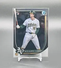 Nick Kurtz 6-card Bowman Chrome RC Lot - Oakland Athletics