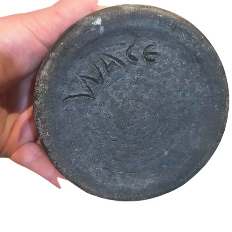 Signed Raku Votive Holder Handmade Hand Thrown Studio Pottery