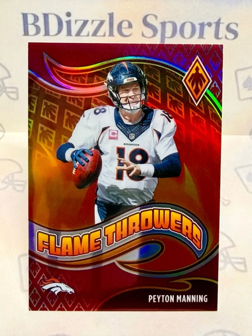 2021 Panini Phoenix Peyton Manning Flame Throwers Red #FT-29 SN199