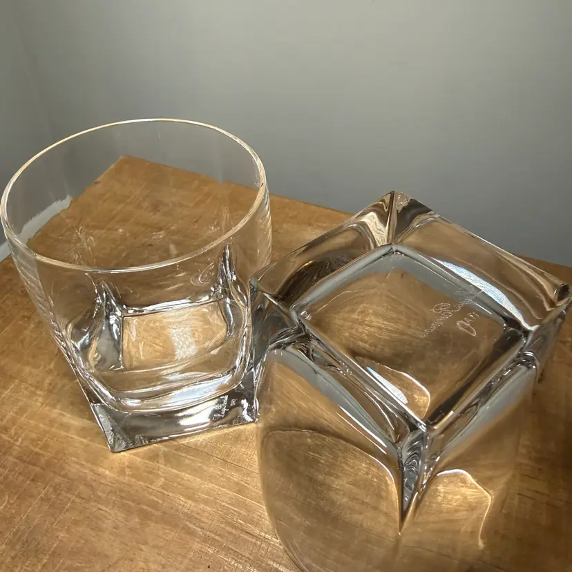 Luigi Bormioli Strauss Double Old Fashioned Whiskey Glasses - Set of 2