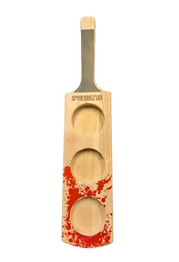 Shaun of the Dead Paddle Shot Glass Flight Holder Bloody Cricket Bat Loot Crate