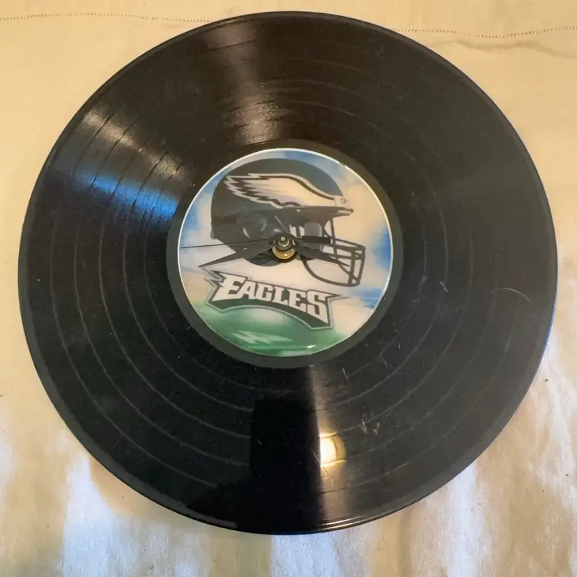 Philadelphia Eagles Vinyl Record Wall Clock