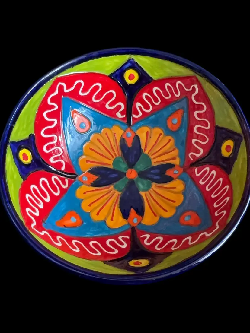 Ceramic Colorful Bowl Made In Spain